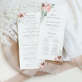 Katrina Pink Floral katholieke bruiloft