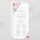 Katrina Pink Floral katholieke bruiloft (Voorkant)