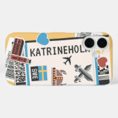Katrineholm Viking Zweden Boarding Pass Reizen Case-Mate iPhone Case (Achterkant (horizontaal))