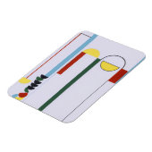 Katrol Abstracte Magneet – Kleurrijk Design (Linkerzijde)