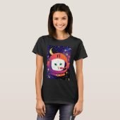 Katronaut Kat Astronaut Kosmische Ruimte Kat Melkw T-shirt (Voorkant volledig)