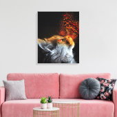 Kat's Butterfly Kisses Modern Chic Fantasy Canvas Afdruk (Insitu (Woonkamer))