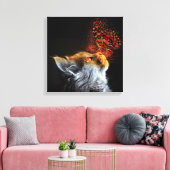 Kat's Butterfly Kisses Modern Chic Fantasy Canvas Afdruk (Insitu (Woonkamer))