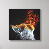 Kat's Butterfly Kisses Modern Chic Fantasy Canvas Afdruk (Voorkant)