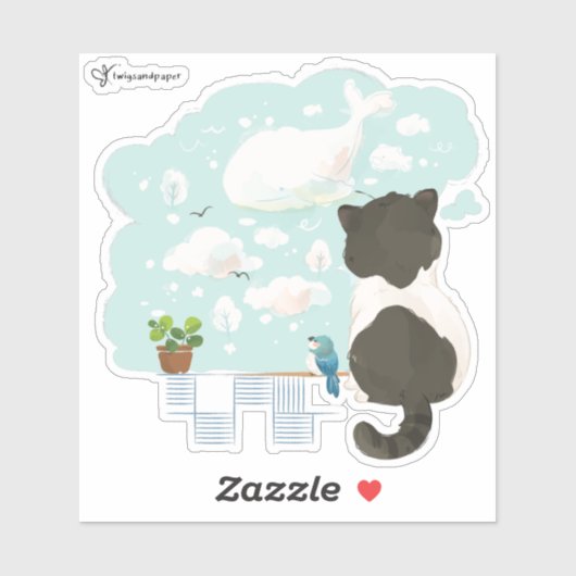 Kat's Day - Dagdroomwolk Gazing Sticker (Vel)