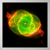 Kat's Eye Nebula NGC 6543 Optical Dying Star Poster (Voorkant)
