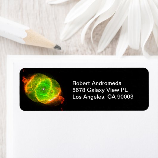 Kat's Eye Nebula NGC 6543 Optical Dying Star, ZGOS Etiket (Insitu)