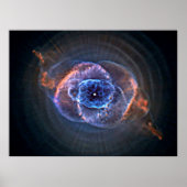 Kat's Eye Nebula (NGC 6543) Spherical Bubble, ZGOS Poster (Voorkant)