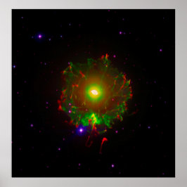 Kat's Eye Nebula of NGC 6543 Color Composite, ZGOA Poster