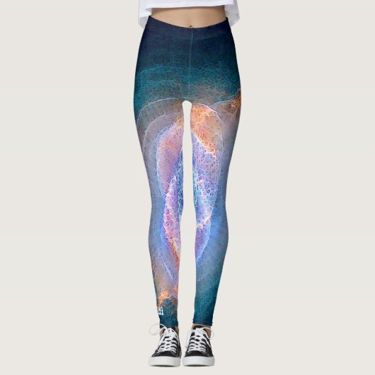 Kat's Eye Nebula Space Artwear Leggings (Voorkant)