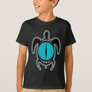Kat's Eye Turtle Kinderen Donkere Shirten T-shirt