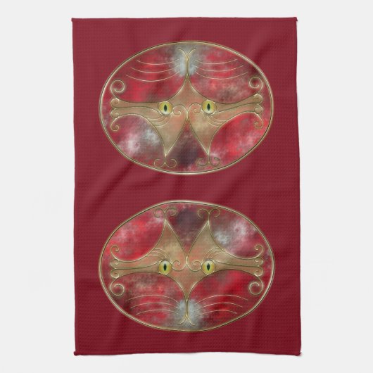 Kat's-Eyes Kitchen Towel Theedoek (Verticaal)