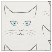 Kat's gezicht stof (Close Up)