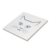 Kat's gezicht tegeltje (Zijkant)