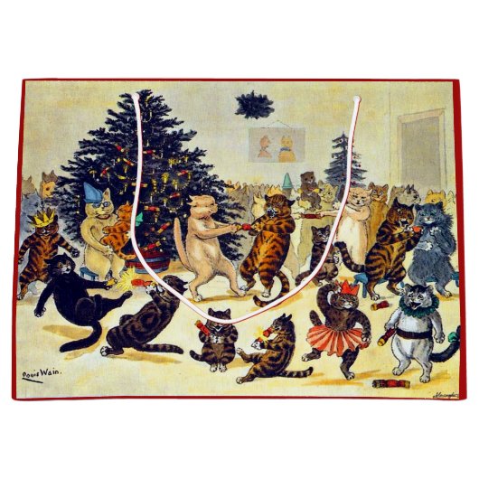 Kat's kerstfeest, Louis Wain Groot Cadeauzakje (Voorkant)