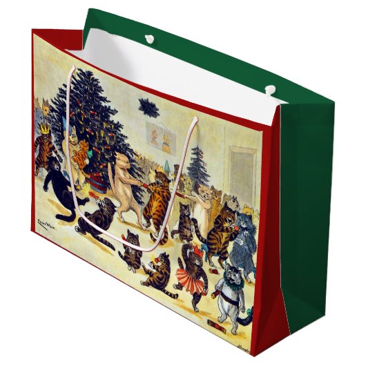 Kat's kerstfeest, Louis Wain Groot Cadeauzakje (Voorkant Gekanteld)