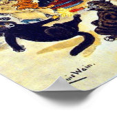 Kat's kerstfeest, Louis Wain Poster (Hoek)