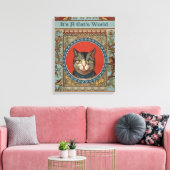 kat's Life for Kitty Cat Classic Canvas Afdruk (Insitu (Woonkamer))