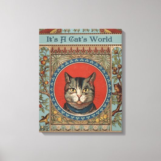 kat's Life for Kitty Cat Classic Canvas Afdruk (Voorkant)