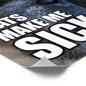 KATS MAKEN ME SICK... ZO SICK | ALLERGIE MEME POSTER (Hoek)