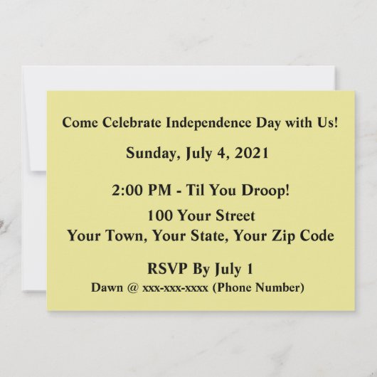 Kat's Meow - Uitnodiging BBQ Party (Achterkant)