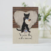 Kat's Meow Valentijn Card Kaart (Staand voorkant)