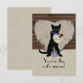 Kat's Meow Valentijn Card Kaart (Voorkant / Achterkant)