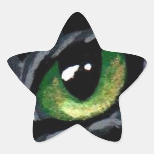 "Kat's oog:  Green" Sticker