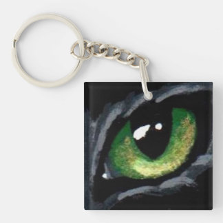 "Kat's oog:  Groen" Sleutelhanger