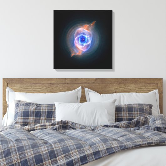 Kat's Ooggloeiende gloed Canvas Afdruk (Insitu (Slaapkamer))