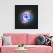 Kat's Ooggloeiende gloed Canvas Afdruk (Insitu (Woonkamer))