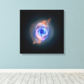 Kat's Ooggloeiende gloed Canvas Afdruk (Insitu (Houten vloer))