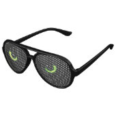 Kat's Oyes Green & Black Feline look Aviator Zonnebril (Gekanteld)
