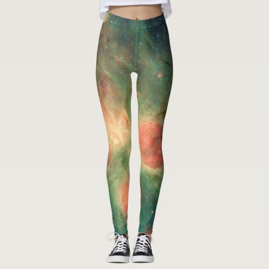 Kat's Paw Nebula Melkweg Leggings (Voorkant)