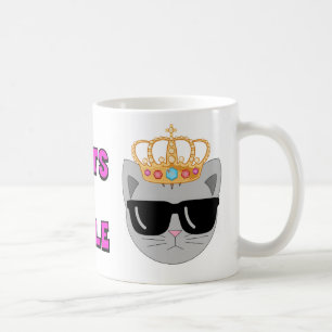 KATS RULE Crowned Sunglazen Cat - Cat Lover's Koffiemok
