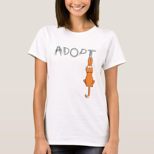 Kats Rusty Dark Claw-merken aannemen T-shirt (Voorkant)