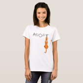 Kats Rusty Dark Claw-merken aannemen T-shirt (Voorkant volledig)