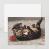 Kat's slede, een kat-speelbak van Yarn Briefkaart (Voorkant / Achterkant)