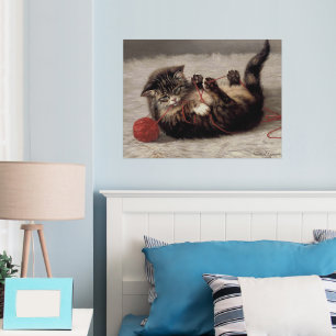 Kat's slede, een kat-speelbak van Yarn Folie Afdrukken