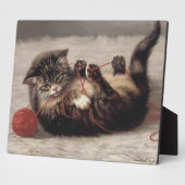 Kat's slede, een kat-speelbak van Yarn Fotoplaat (Zijkant)