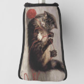 Kat's slede, een kat-speelbak van Yarn Golfheadcover (Draai 90)