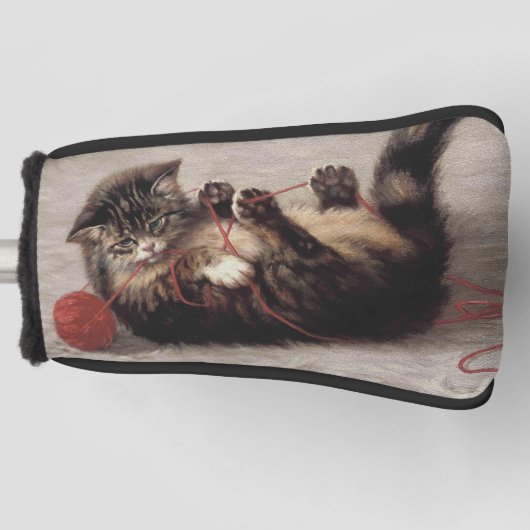 Kat's slede, een kat-speelbak van Yarn Golfheadcover (Voorkant)