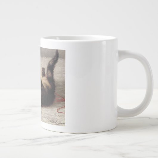 Kat's slede, een kat-speelbak van Yarn Grote Koffiekop (Rechts)