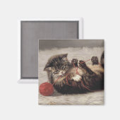 Kat's slede, een kat-speelbak van Yarn Magneet (Voorkant / Achterkant)