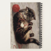 Kat's slede, een kat-speelbak van Yarn Notitieboek (Achterkant)