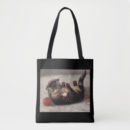 Kat's slede, een kat-speelbak van Yarn Tote Bag (Voorkant)