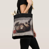 Kat's slede, een kat-speelbak van Yarn Tote Bag (Dichtbij)