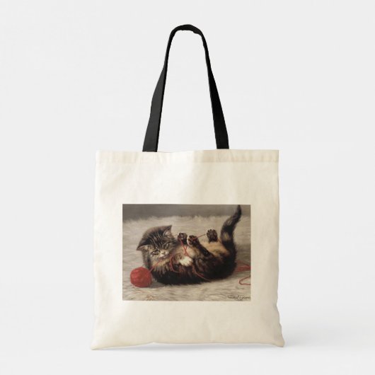 Kat's slede, een kat-speelbak van Yarn Tote Bag (Achterkant)