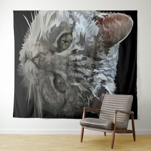 Kat's Tapijt Wandkleed (In Situ (horizontaal))