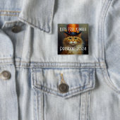 Kats voor Kamala Politieke Button (In situ)